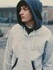 gunde hoodie embo wave grey