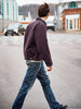 blake zip jacket duck canvas in dark brown
