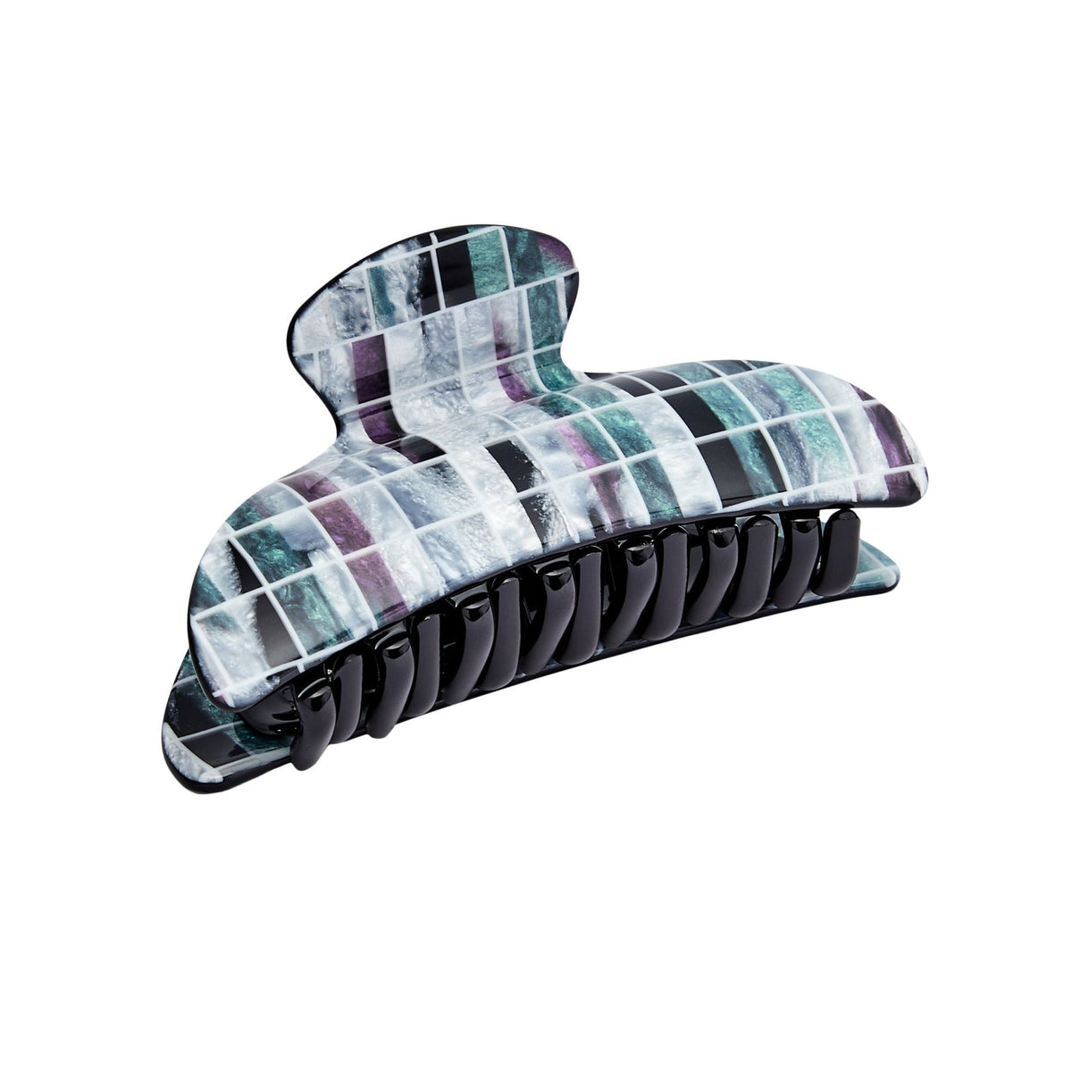 Midi Claw in terre shell checker – KARI KARI